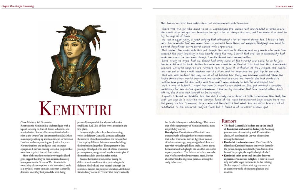 Vampire: The Masquerade 5th Edition RPG libro Gehenna War Sourcebook *Edición Inglés* - Z POP Toys