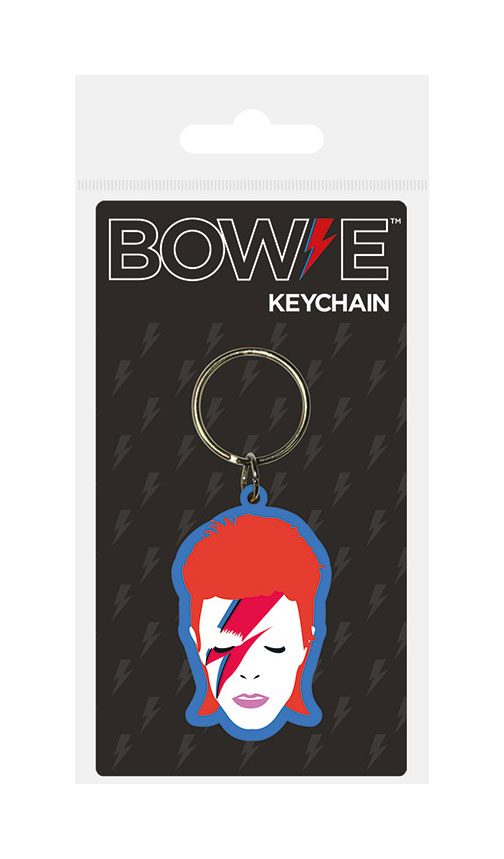David Bowie Llavero caucho Aladdin Sane 6 cm