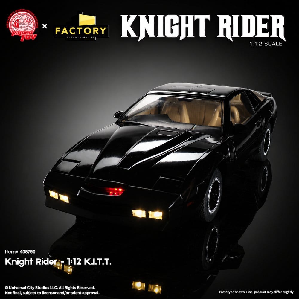 Knight Rider Figura 1/12 K.I.T.T. con Michael Knight