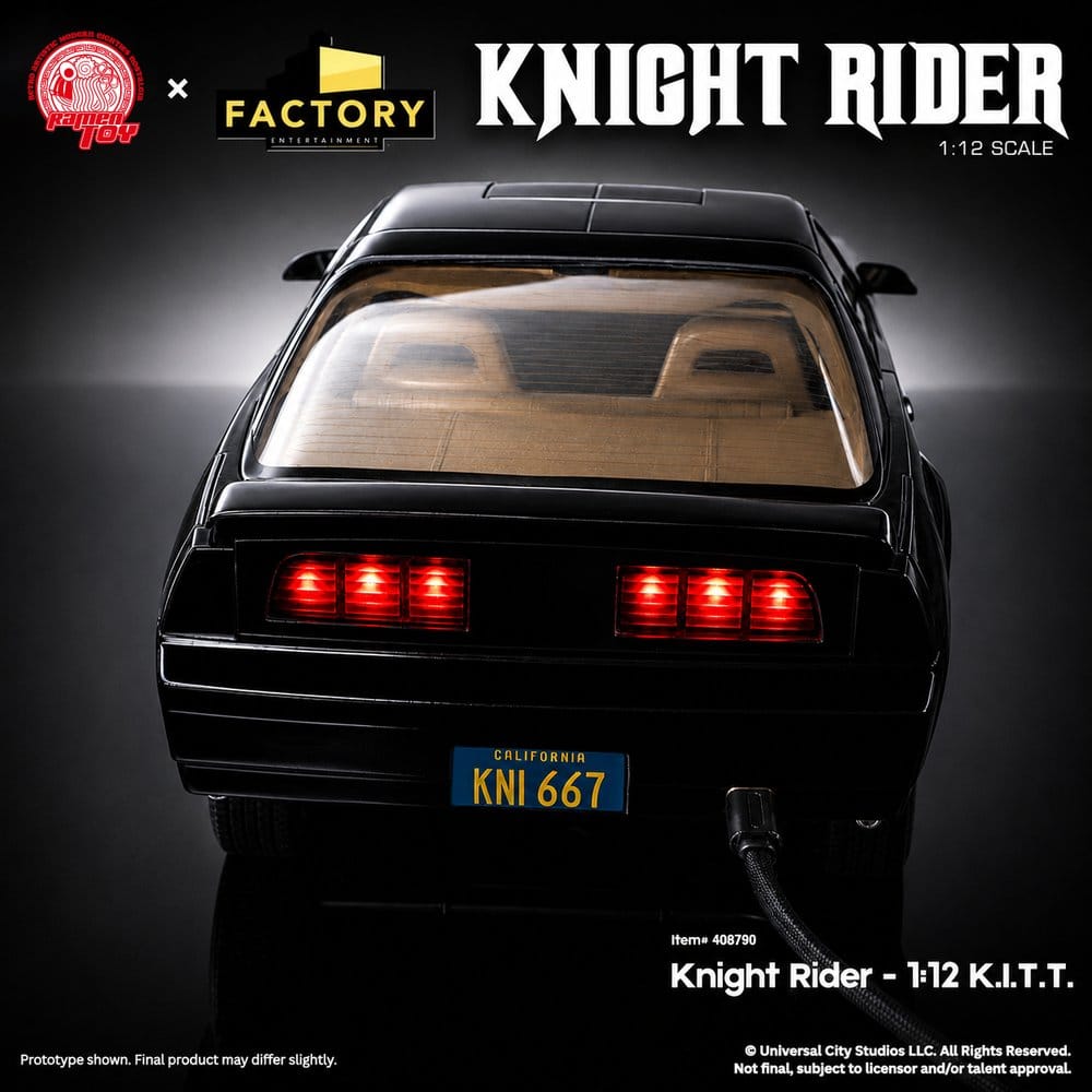 Knight Rider Figura 1/12 K.I.T.T. con Michael Knight
