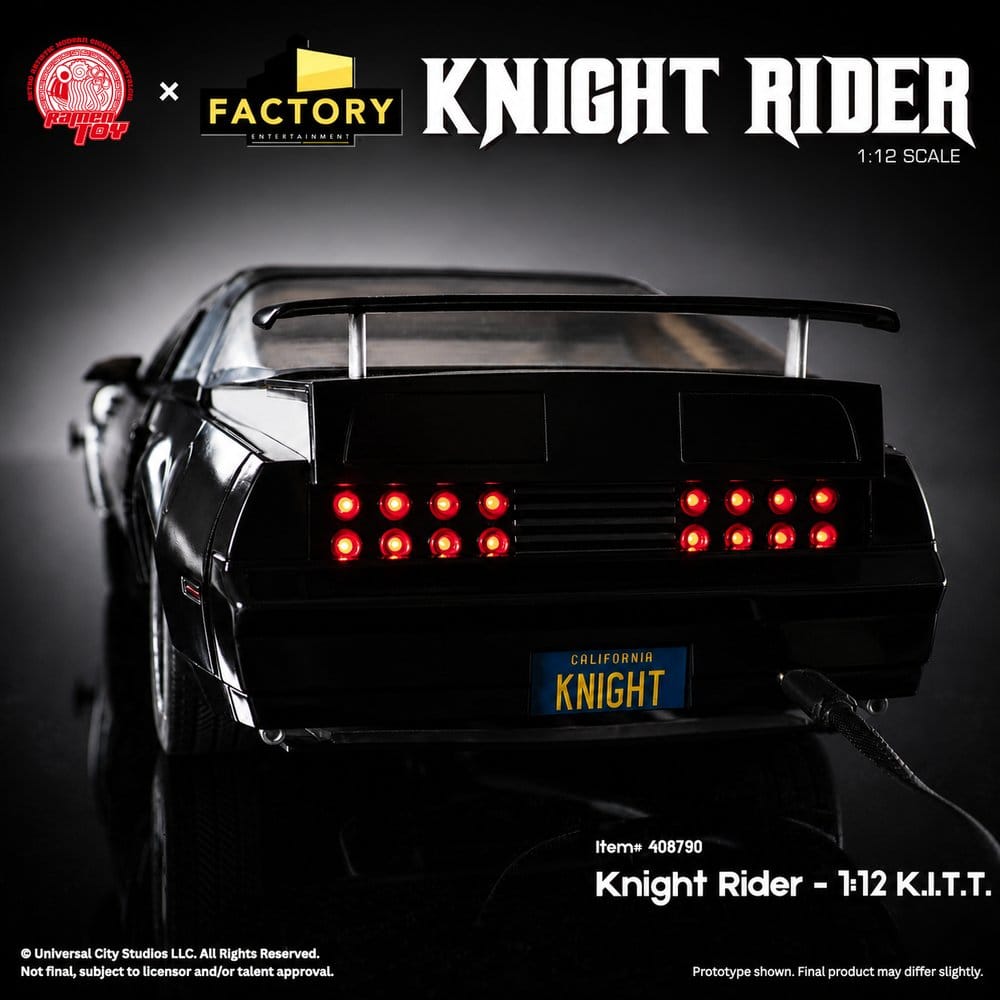 Knight Rider Figura 1/12 K.I.T.T. con Michael Knight