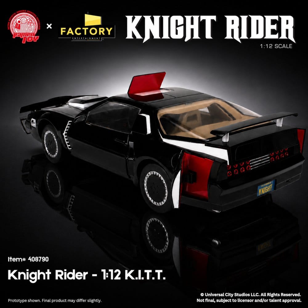 Knight Rider Figura 1/12 K.I.T.T. con Michael Knight