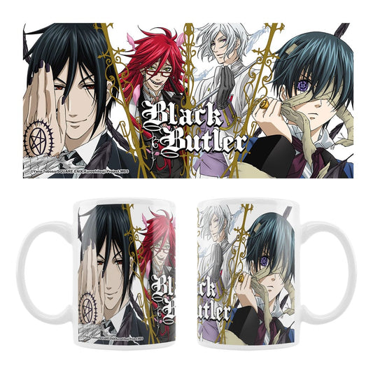 Black Butler Taza Cerámica Sebastian, Grell, Ash, Ciel - Z POP Toys