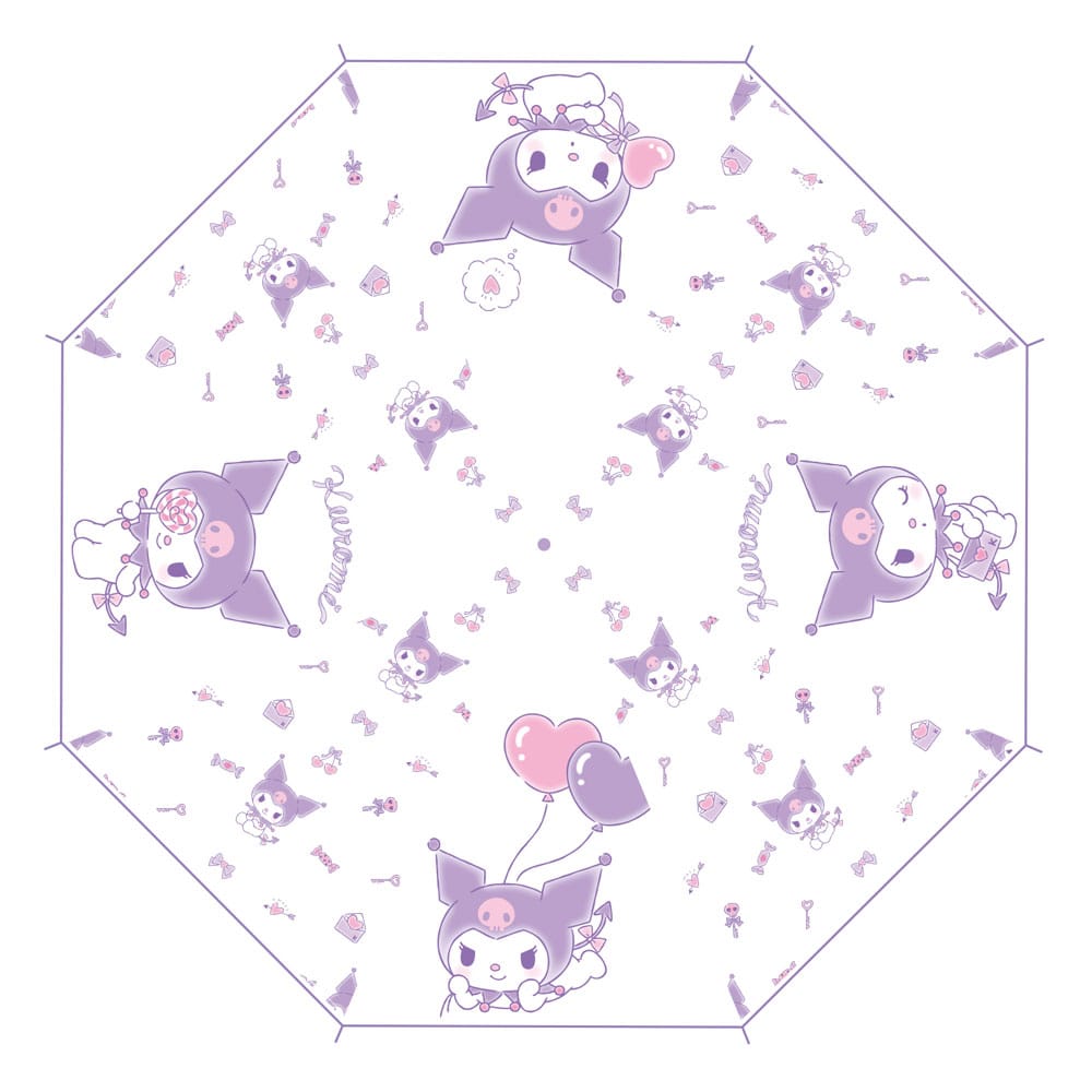 Sanrio Paraguas Cane Kuromi Kawaii Transparent - Z POP Toys