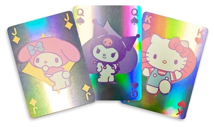 Sanrio Baraja Hello Kitty & Friends Cupcake French-suited Deck Holographic