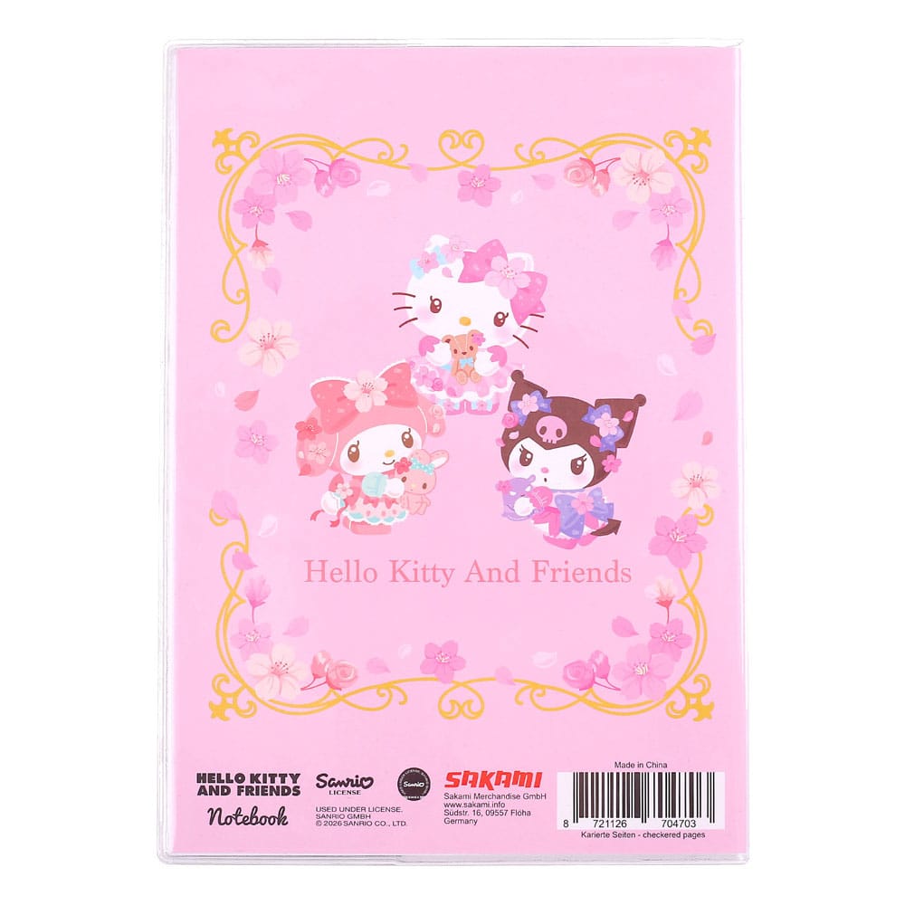 Sanrio Libreta Hello Kitty & Friends Sakura Series Holographic Checkered - Z POP Toys