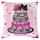 Sanrio Almohadilla Pink Black Party Series Kuromi & My Melody 35 x 35 cm