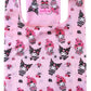 Sanrio Bolsa Pink Black Party Series Kuromi & My Melody Foldable