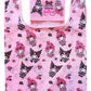 Sanrio Bolsa Pink Black Party Series Kuromi & My Melody Foldable