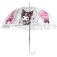 Sanrio Paraguas Pink Black Party Series Kuromi & My Melody Transparent
