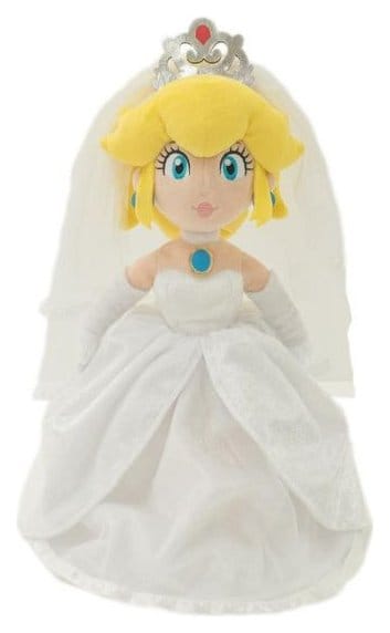 Super Mario Peluche Princess Peach Wedding 40 cm