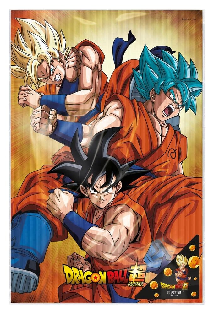 Dragon Ball Super 3D Póster Champa Goku 38 x 58 cm