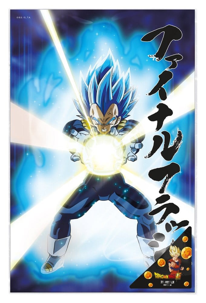 Dragon Ball Super 3D Póster Survival Vegeta 38 x 58 cm