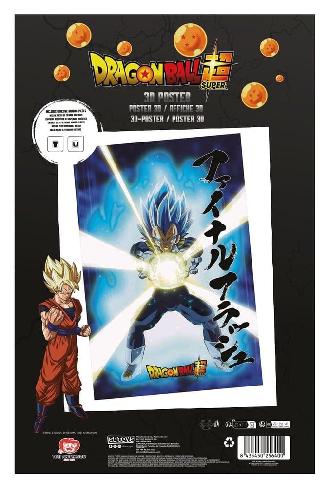 Dragon Ball Super 3D Póster Survival Vegeta 38 x 58 cm