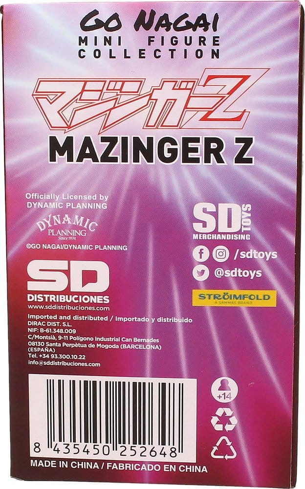 Mazinger Z Figura Go Nagai Collection Mazinger Z 8 cm