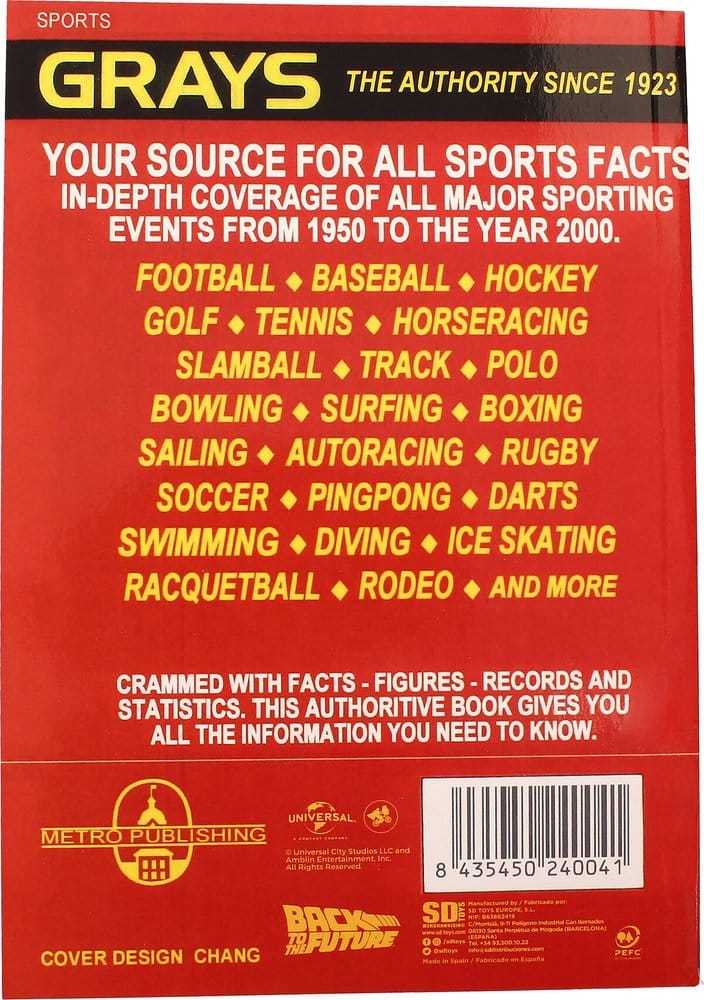 Regreso al Futuro Libreta Premium Sports Almanac