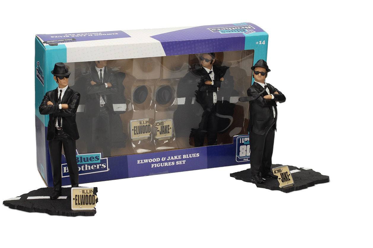 Blues Brothers Pack de 2 Estatuas Movie Icons Jake & Elwood 18 cm