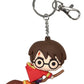 Harry Potter Llavero caucho Harry en Escoba 7 cm