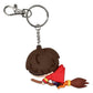 Harry Potter Llavero caucho Harry en Escoba 7 cm