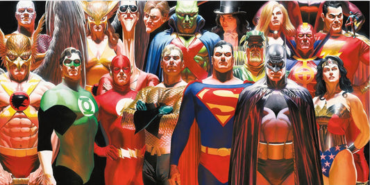 DC Comics Póster de cristal Justice League 60 x 30 cm