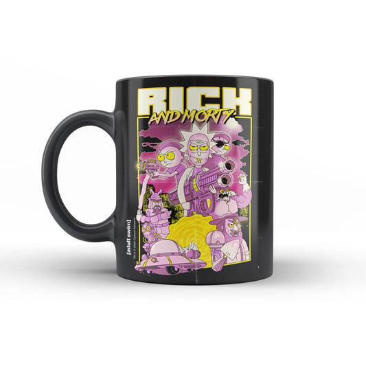 Rick & Morty Taza Retro Poster