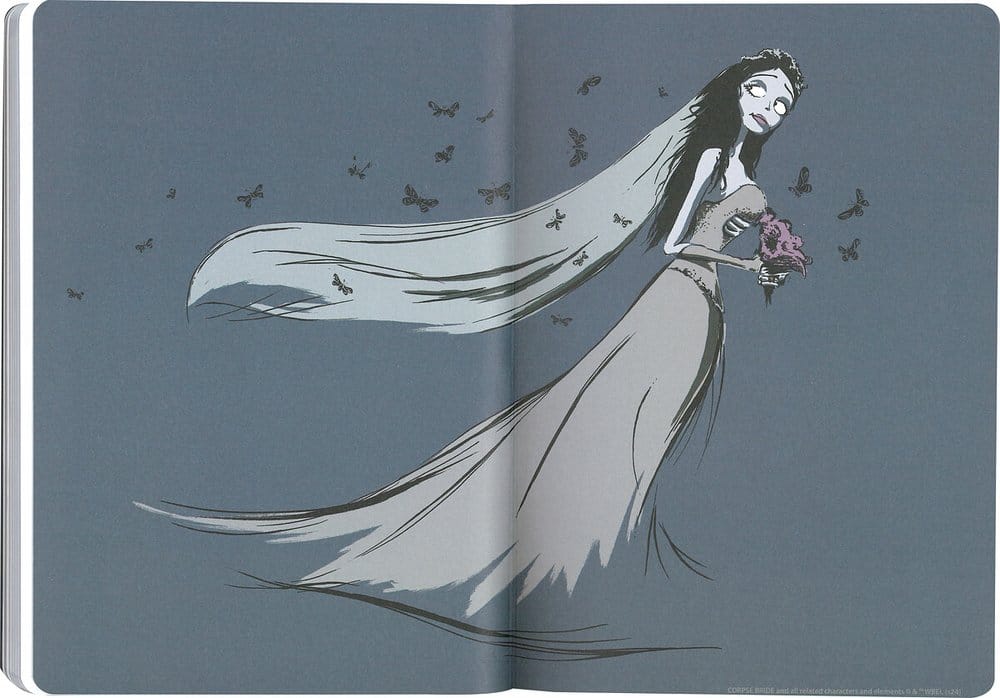 La Novia Cadáver Cuaderno Tapa Blanda Emily 21 cm