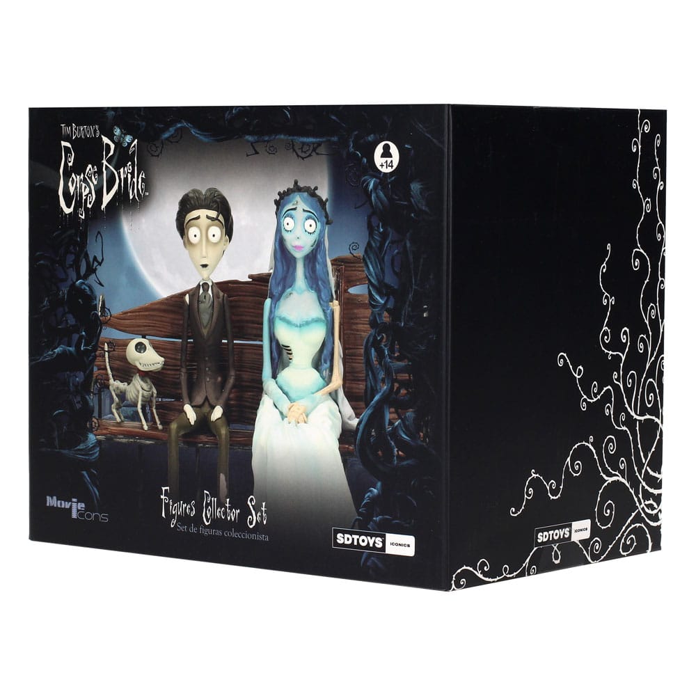 La novia cadáver Pack Regalo Figura & Llavero Victor & Emily