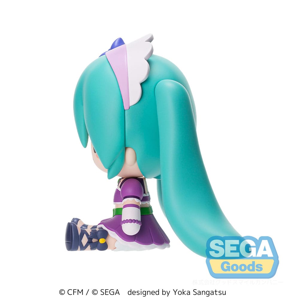 Character Vocal Series 01: Hatsune Miku Figura Fuwa Petit Chibi PVC Hatsune Miku x Love and Berry Dress Up and Dance! Sparkly Purple 8 cm - Z POP Toys
