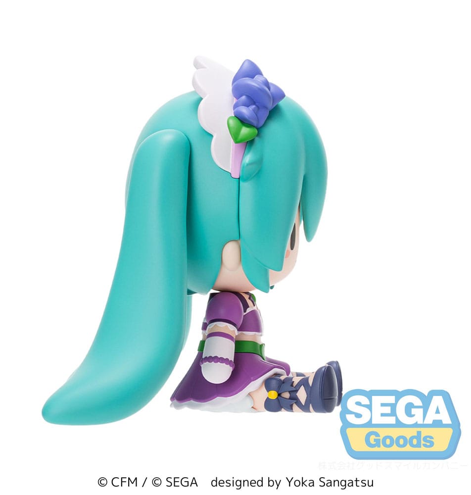 Character Vocal Series 01: Hatsune Miku Figura Fuwa Petit Chibi PVC Hatsune Miku x Love and Berry Dress Up and Dance! Sparkly Purple 8 cm - Z POP Toys