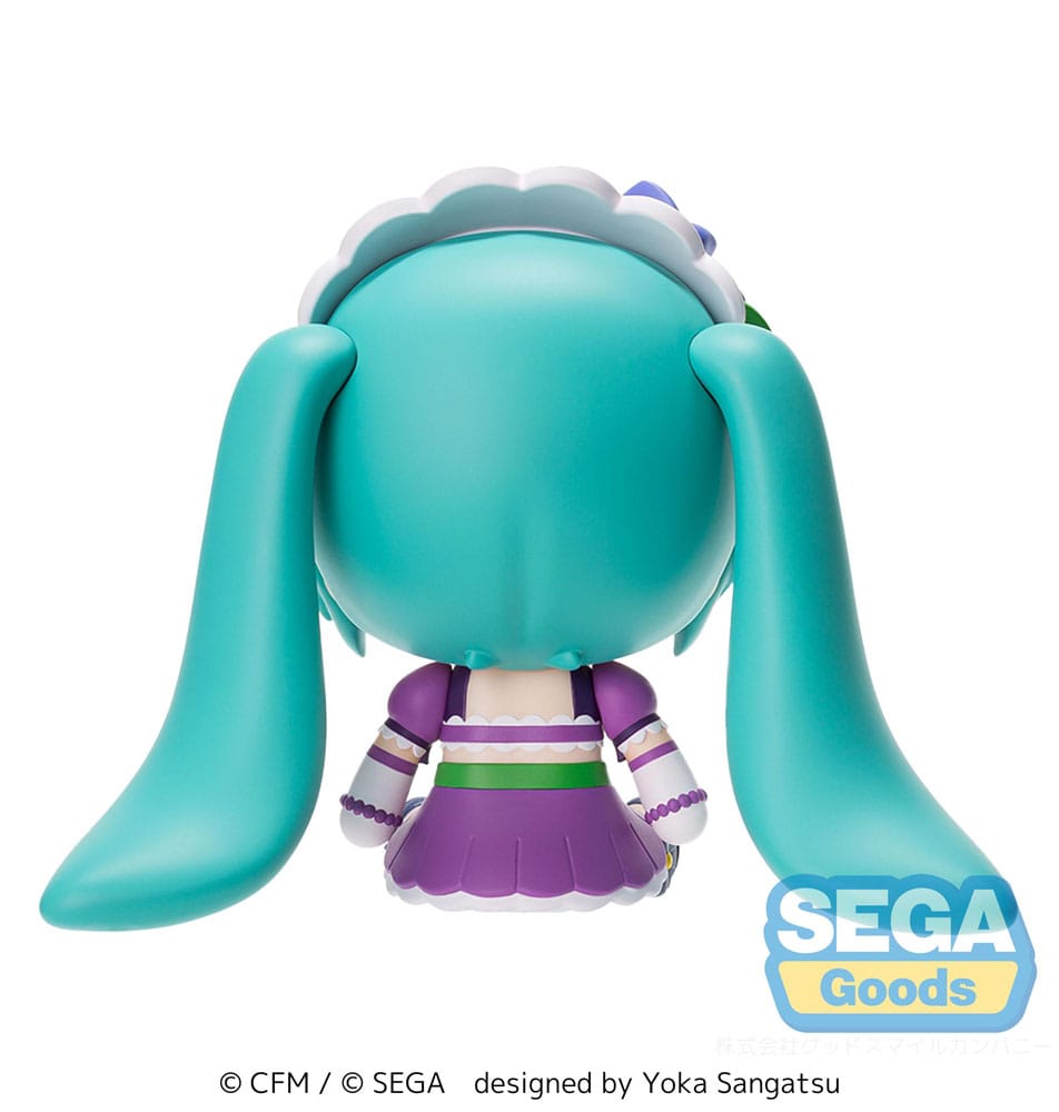 Character Vocal Series 01: Hatsune Miku Figura Fuwa Petit Chibi PVC Hatsune Miku x Love and Berry Dress Up and Dance! Sparkly Purple 8 cm - Z POP Toys