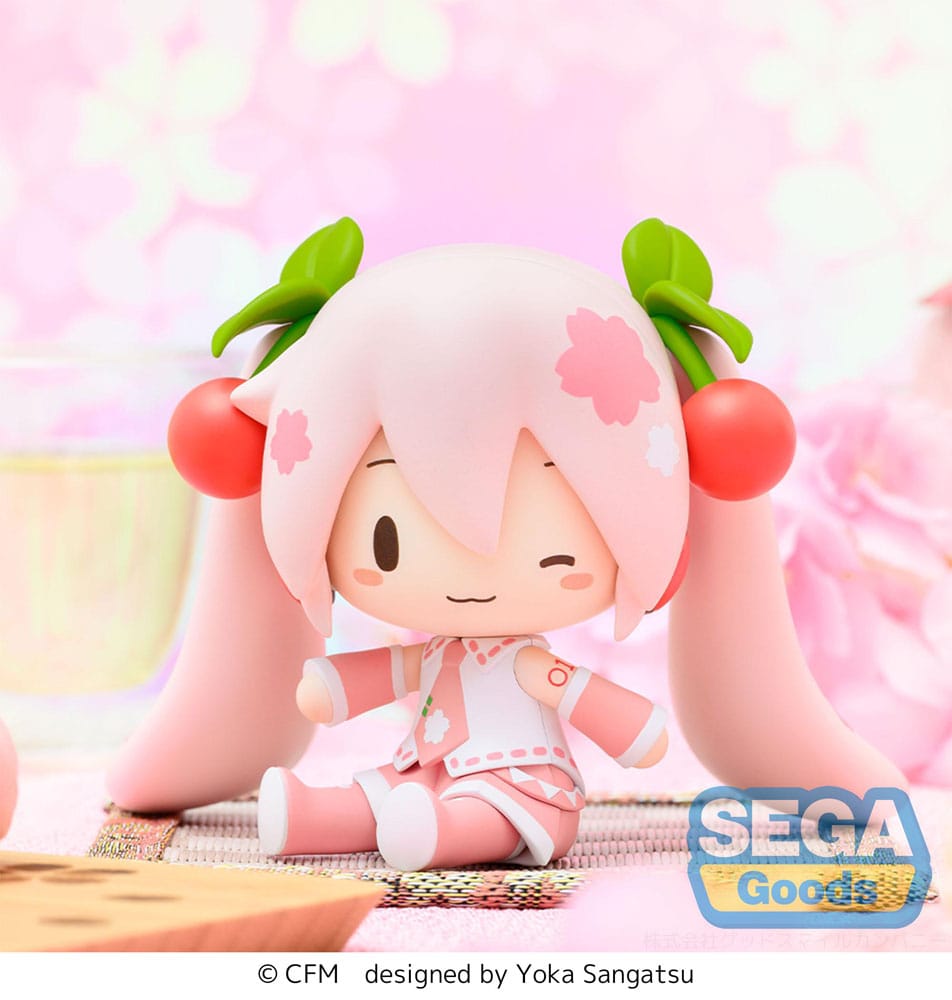 Character Vocal Series 01: Hatsune Miku Figura Fuwa Petit Chibi PVC Sakura Miku 8 cm - Z POP Toys