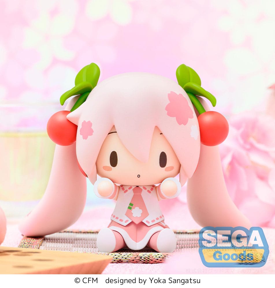 Character Vocal Series 01: Hatsune Miku Figura Fuwa Petit Chibi PVC Sakura Miku 8 cm - Z POP Toys