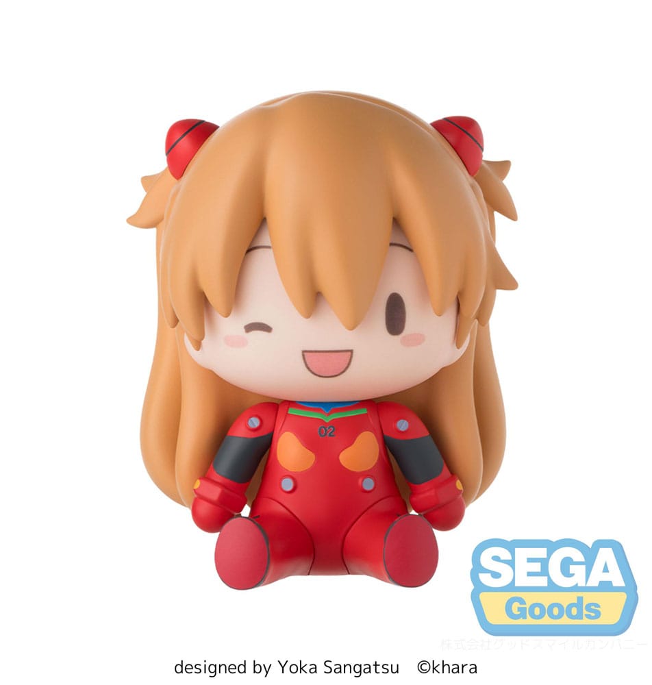 Evangelion: New Theatrical Edition Figura Fuwa Petit Chibi PVC Asuka Plug Suit 8 cm - Z POP Toys