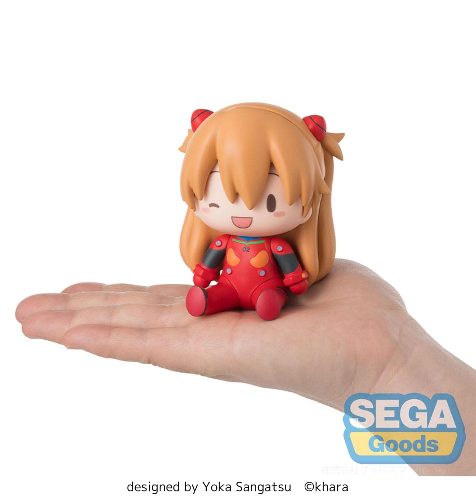 Evangelion: New Theatrical Edition Figura Fuwa Petit Chibi PVC Asuka Plug Suit 8 cm - Z POP Toys