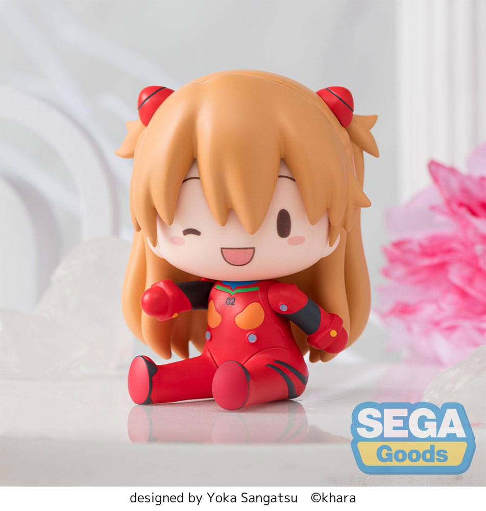 Evangelion: New Theatrical Edition Figura Fuwa Petit Chibi PVC Asuka Plug Suit 8 cm - Z POP Toys