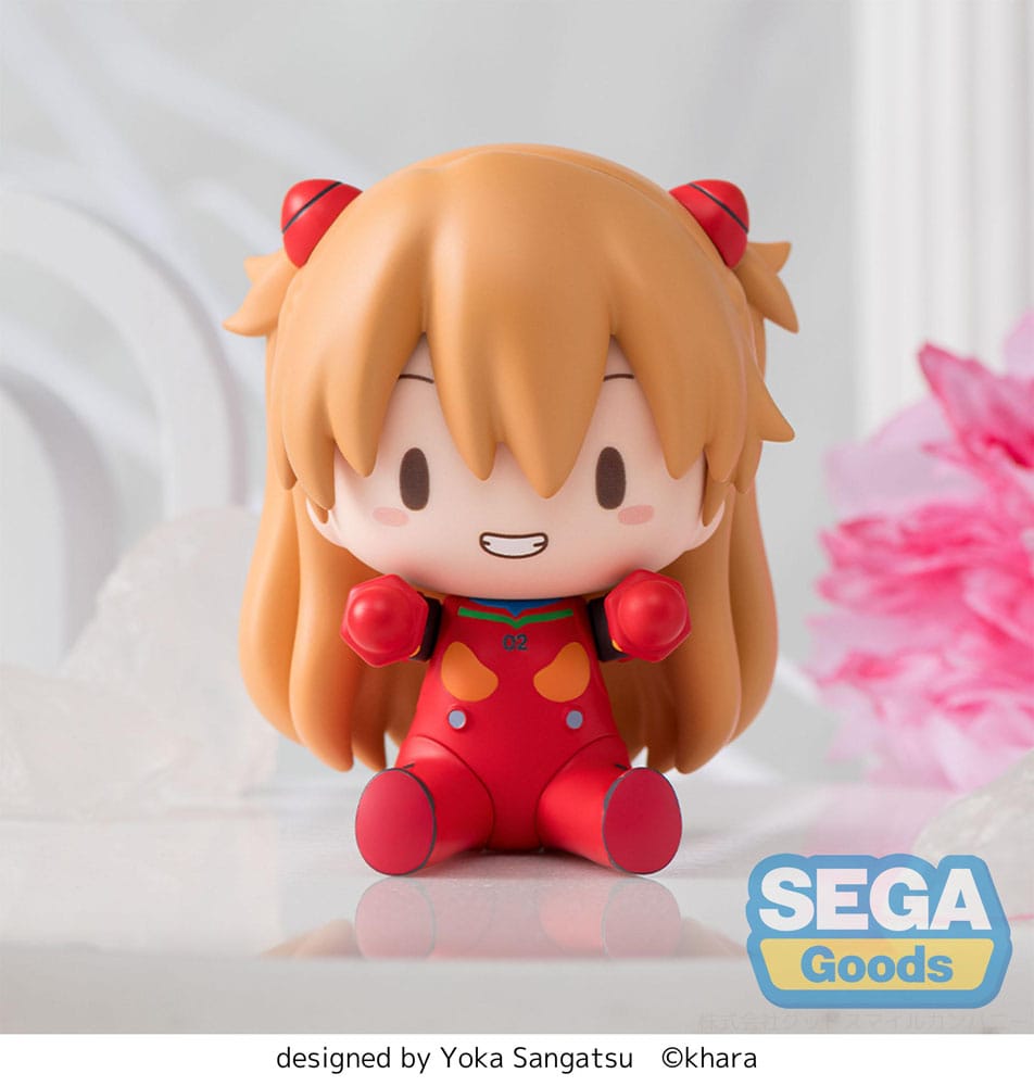 Evangelion: New Theatrical Edition Figura Fuwa Petit Chibi PVC Asuka Plug Suit 8 cm - Z POP Toys