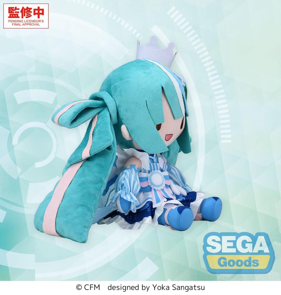 Character Vocal Series 01: Hatsune Miku Peluche Fuwa Petit Hatsune Miku LAWSON 50th Anniversary Special LIVE L 30 cm