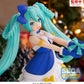 Character Vocal Series 01: Hatsune Miku High Premium Figura PVC Hatsune Miku Sapphire Christmas Ver. 21 cm