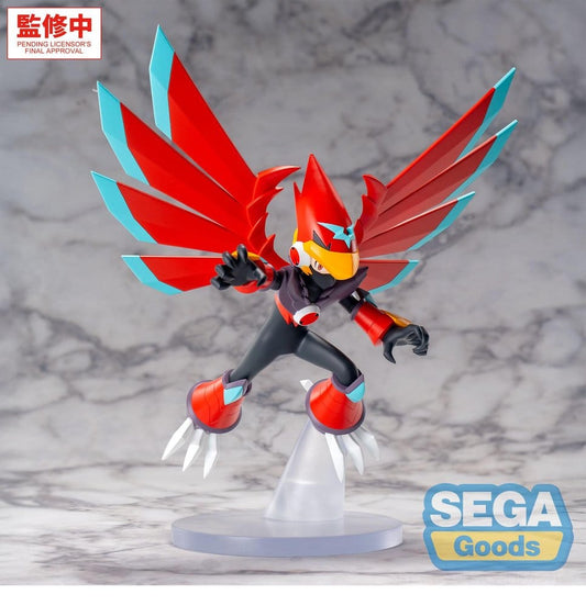 Mega Man Battle Network Figura PVC Luminasta Mega Man Falzar Beast 19 cm
