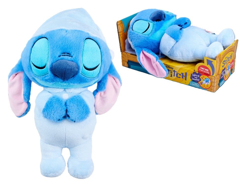 Disney Figura de peluche y sonido Sleeping Stitch 31 cm