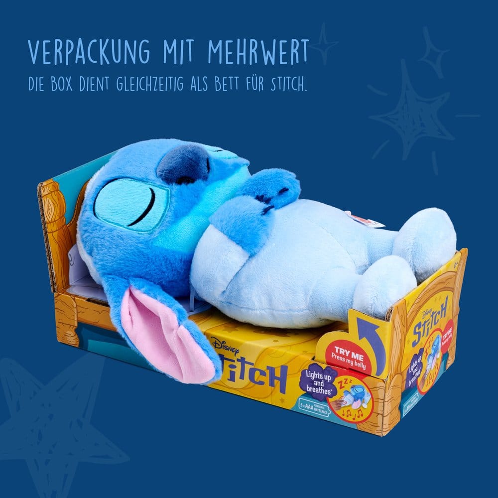 Disney Figura de peluche y sonido Sleeping Stitch 31 cm