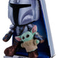 Star Wars Mandalorian Peluche Mandalorian & Mini Grogu 25 cm