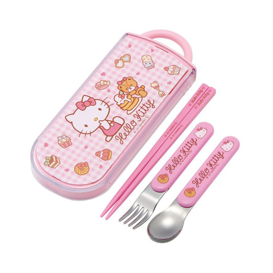 Hello Kitty Set Palillos & Cuchara & Tenedor Sweety pink - Z POP Toys