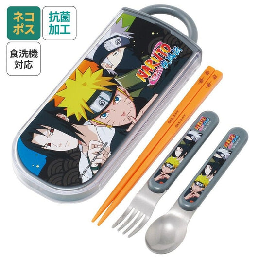 Naruto Set Palillos & Cuchara & Tenedor Team 7