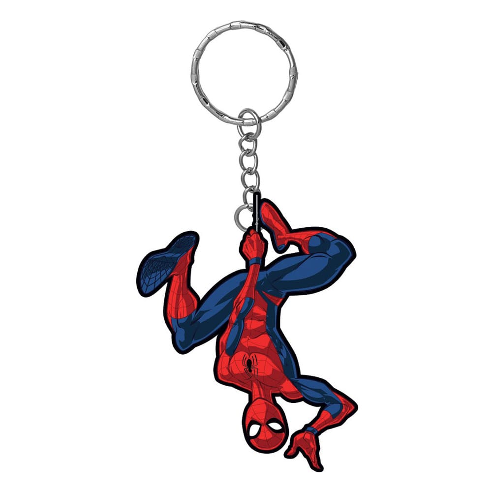 Marvel Llavero caucho Spider-Man Hanging