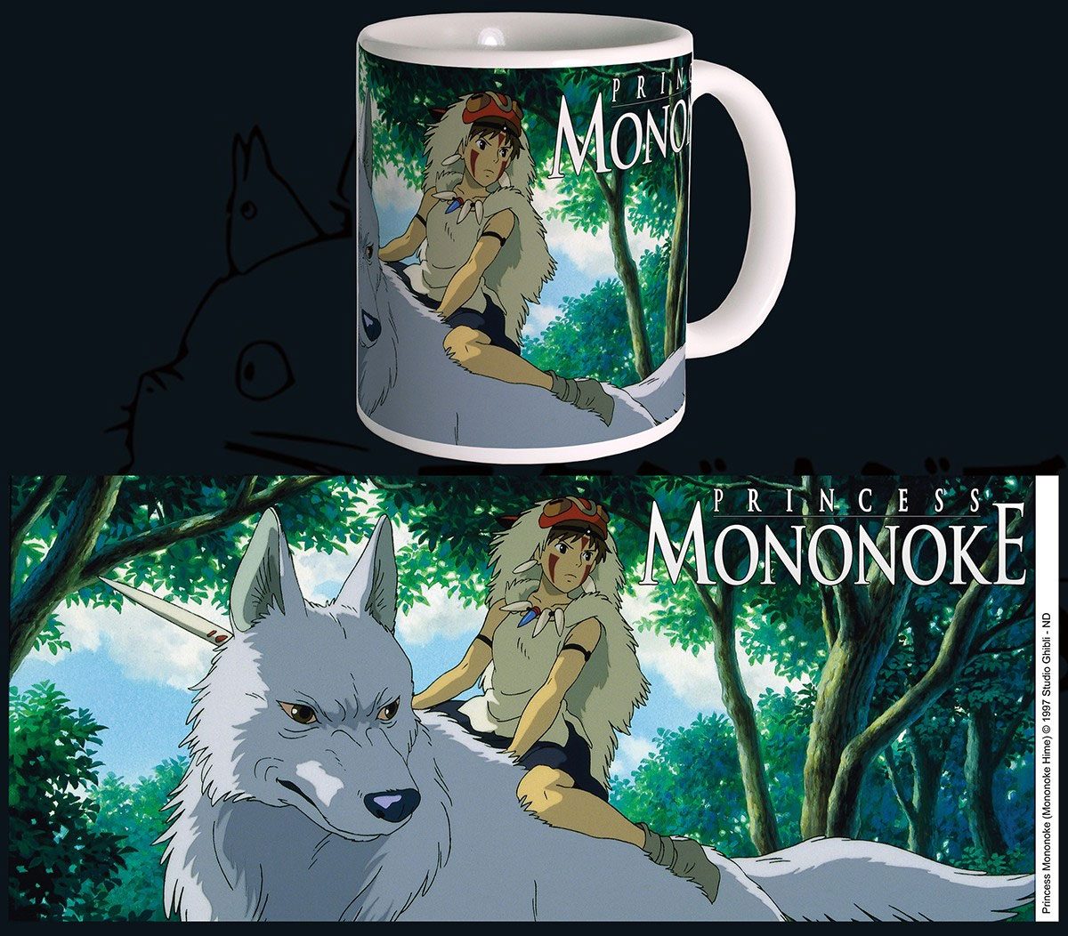 Studio Ghibli Taza Princess Mononoke