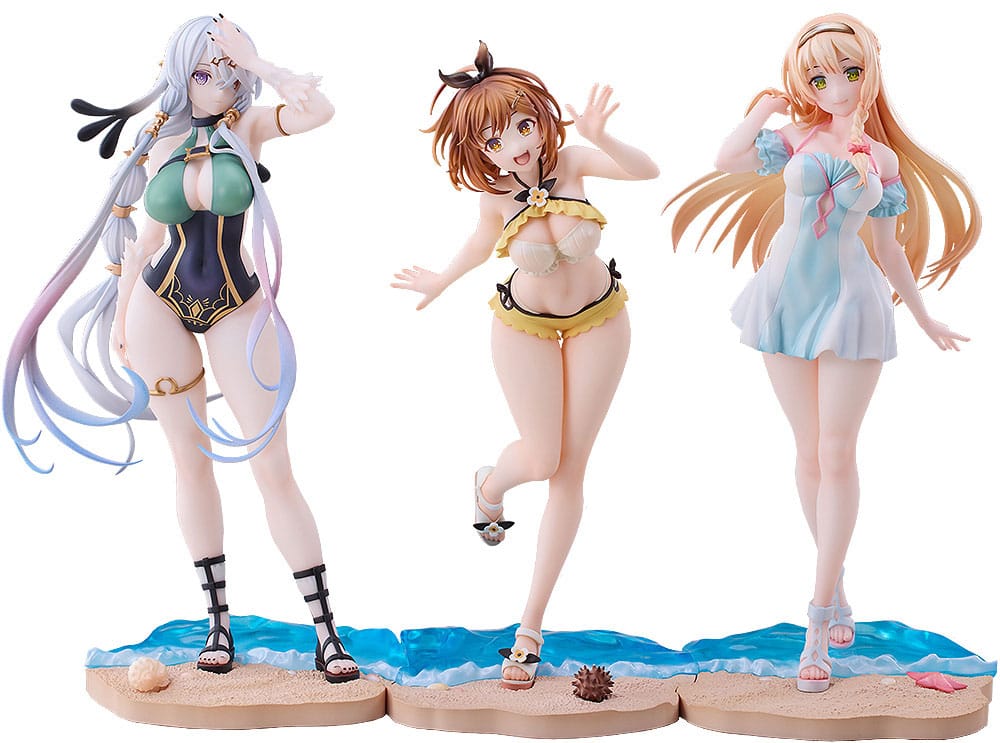 Atelier Ryza: Ever Darkness & the Secret Hideout PAck de 3 Estatuas PVC 1/7 Ryza, Klaudia, Lila: Swimsuit Ver. - Z POP Toys