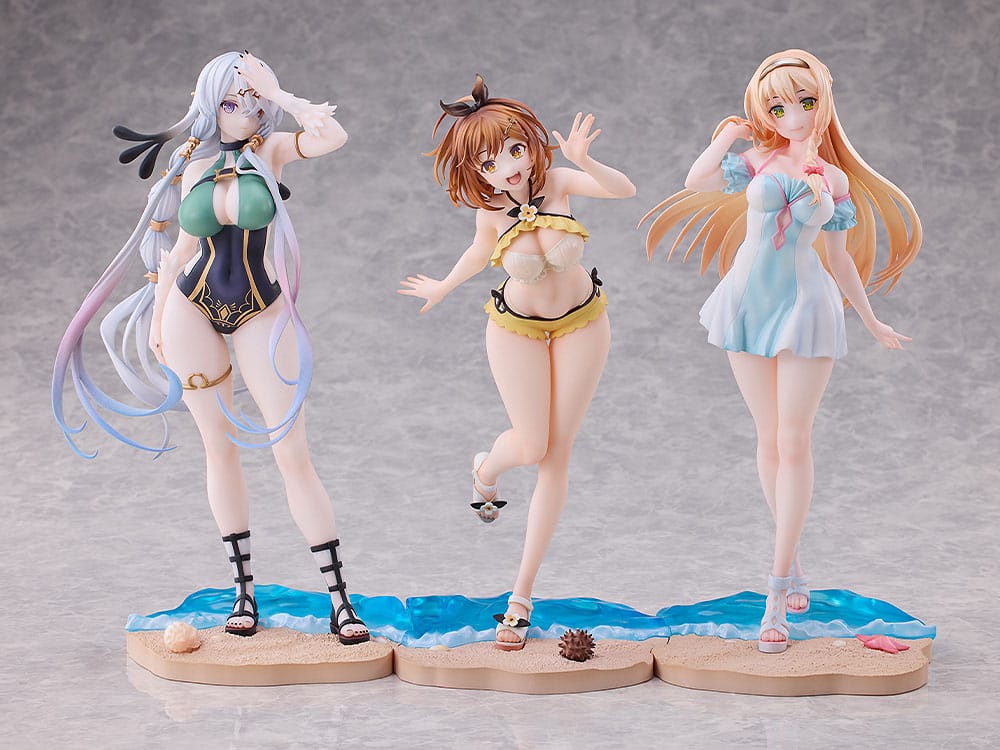 Atelier Ryza: Ever Darkness & the Secret Hideout PAck de 3 Estatuas PVC 1/7 Ryza, Klaudia, Lila: Swimsuit Ver. - Z POP Toys