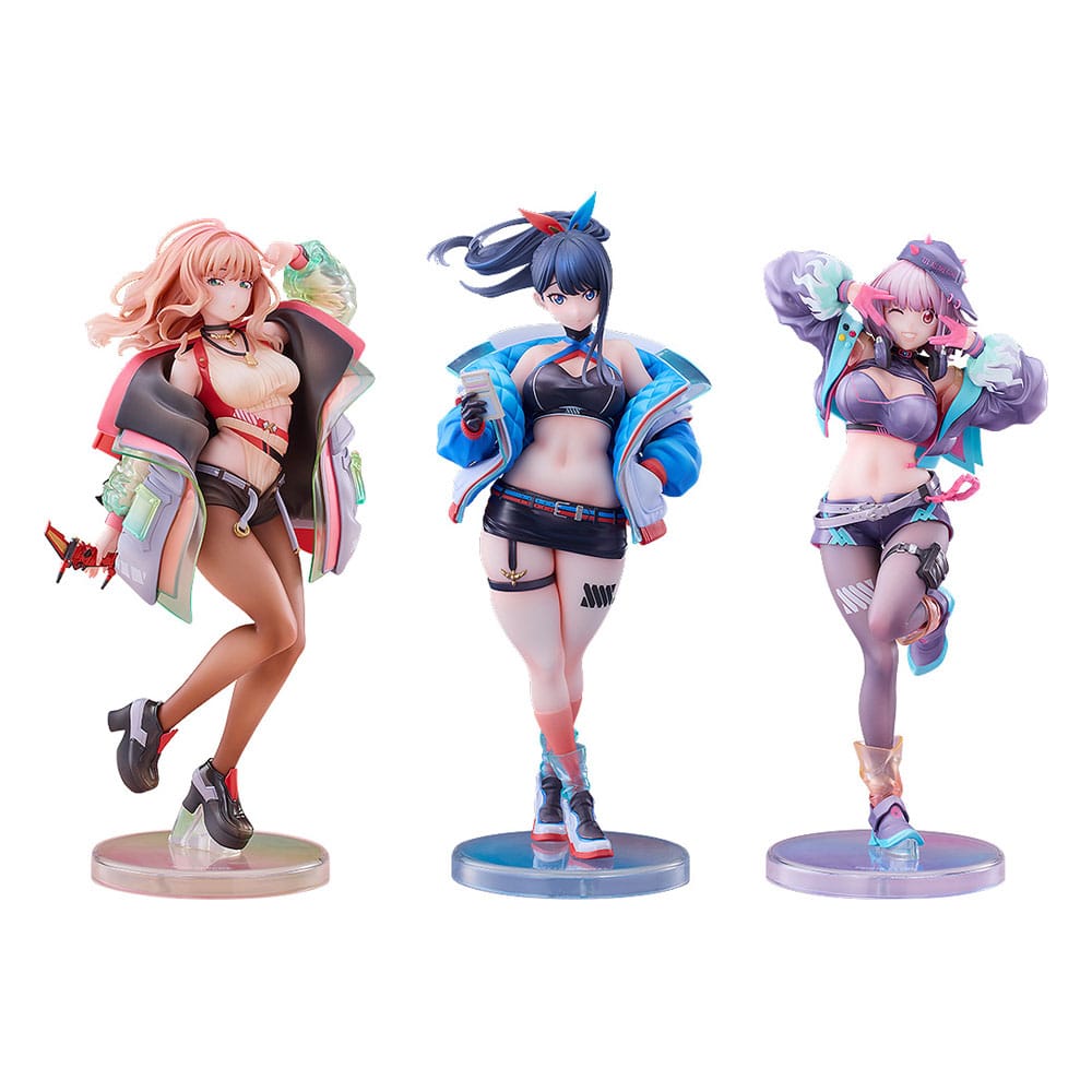 Gridman Universe Pack de 3 Estatuas PVC 1/7 Rikka Takarada, Akane Shinjo, Yume Minami: Dreamy Divas Ver. - Z POP Toys
