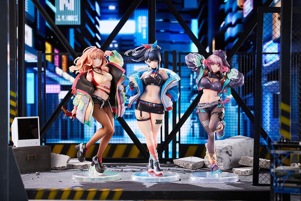 Gridman Universe Pack de 3 Estatuas PVC 1/7 Rikka Takarada, Akane Shinjo, Yume Minami: Dreamy Divas Ver. - Z POP Toys